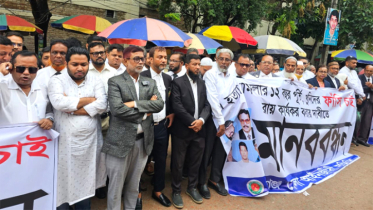সাত খুন মামলার রায় দ্রুত কার্যকরের দাবিতে আইনজীবীদের মানববন্ধন