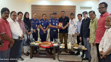 নারায়ণগঞ্জ প্রেস ক্লাবের সাংবাদিকদের সাথে জেলা পুলিশ সুপারের সৌজন্য সাক্ষাত