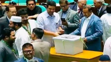৩৫ বছর পর রাষ্ট্রপতি নির্বাচন : ভোট দিলেন এমপি আজাদ