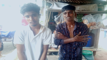 বন্দরে জনতা কর্তৃক ধারালো অস্ত্রসহ ছিনতাইকারী আটক, গনপিটুনী