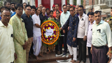 একুশের বীর শহীদদের প্রতি পূজা পরিষদের শ্রদ্ধা নিবেদন
