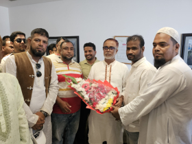 নাসিক প্রশাসক সাখাওয়াতকে ২৫নং ওয়ার্ড বিএনপি’র শুভেচ্ছা  ‎