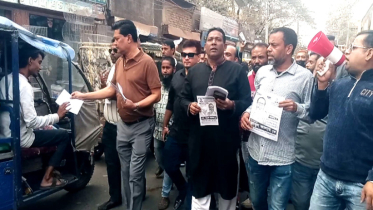 কালামের নির্বাচনী প্রচারণায় মহানগর বিএনপির নেতা হানিফ সরদার
