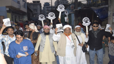 সিদ্ধিরগঞ্জে দিনভর নান্নু মুন্সির বটগাছ মার্কার গণসংযোগ