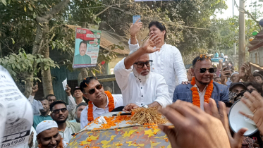 সনমান্দী ইউনিয়নে ধানের শীষের স্লোগানে মুখর গণসংযোগ