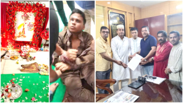 না’গঞ্জে মন্দিরে ঢুকে পূজায় বাধা ও হুমকি, খোকন সাহার মামলা