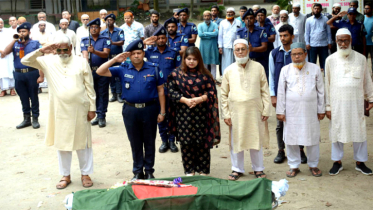 সিদ্ধিরগঞ্জে ‎রাষ্ট্রীয় মর্যাদায় বীর মুক্তিযোদ্ধা জামাল উদ্দিনের