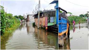 রূপগঞ্জে জলাবদ্ধতায় লক্ষাধিক মানুষ ভোগান্তিতে