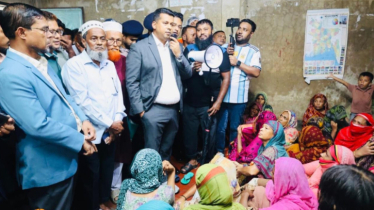 প্রতিকূল আবহাওয়া উপেক্ষা করে মানুষের পাশে মানবিক ডিসি জাহিদুল
