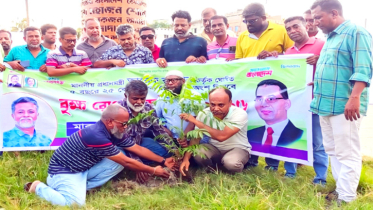 জুলাই শহীদদের স্বরণে দোয়া ও বৃক্ষরোপণ খোরশেদের