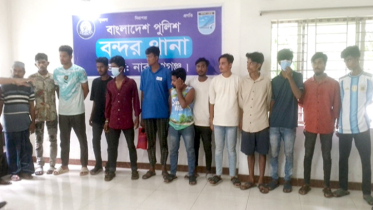 বন্দরে চোর ও ছিনতাইকারী সন্দেহে ওরা ১২ জন আটক