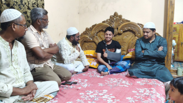 সড়ক দুর্ঘটনায় আহত সাংবাদিক রাকিবের খোজঁ নিলেন জামায়াত আমীর জব্বার