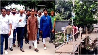 রেজিস্ট্রি অফিসে জরাজীর্ণ বাঁশের সাঁকোর পরিবর্তে কালভার্ট নির্মাণ হবে : মামুন মাহমুদ