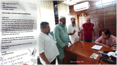 বন্দরে বর্জ্যে ভরাট কলাবাগের খাল সংস্কারের দাবিতে স্মারকলিপি