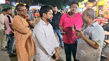 যুবদলের প্রতিবাদ মিছিলের স্থান পরিদর্শনে নেতৃবৃন্দ