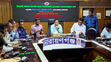 ডিএনডি খালের পাশে অবৈধ কলকারখানার দূষণ রোধে সচেতনতামূলক সভা