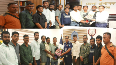 ডিসি-এসপি’র সাথে বাংলাদেশ রিপোর্টার্স ক্লাব না’গঞ্জ জেলার সৌজন্য সাক্ষাত