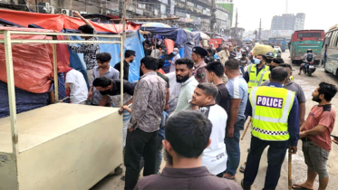 ঈদযাত্রাকে নির্বিঘ্ন করতে শিমরাইল মোড়ে উচ্ছেদ অভিযান