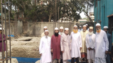 বন্দরের জামিয়া কাওমিয়া মাদ্রাসার নতুন ভবন নির্মান কাজের পরিদর্শন
