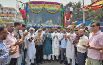 নারায়ণগঞ্জ–ঢাকা বিআরটিসি এসি বাস সার্ভিসের উদ্বোধন