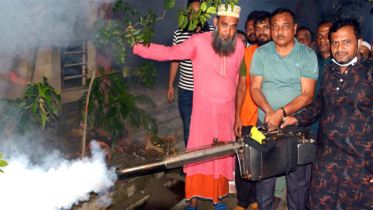 নাসিক ২নং ওয়ার্ডে ইকবাল হোসেনের নেতৃত্বে মশক নিধন