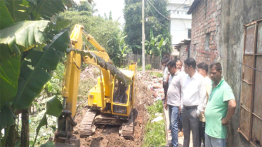 বন্দরে দূর্যোগ ব্যবস্থাপনা অধিদপ্তরের আওতায় খাল খনন কাজ শুরু