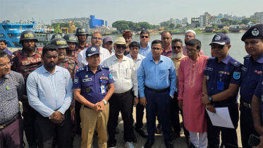 দুর্গাপূজার বিসর্জন নির্বিঘ্ন করতে দশমীঘাট পরিদর্শনে সাখাওয়াত