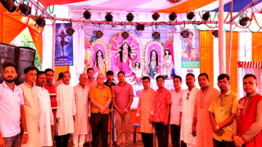 আড়াইহাজার বিভিন্ন পূজামণ্ডপ পরিদর্শনে ঐক্য পরিষদের নেতৃবৃন্দ