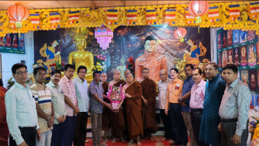 শুভ প্রবারণা পূর্ণিমা উপলক্ষে বৌদ্ধ বিহার পরিদর্শনে ঐক্য পরিষদ