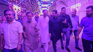 শারদীয় দুর্গোৎসবের মহানবমীতে শহরের পূজামণ্ডপ পরিদর্শনে এমপি আজাদ