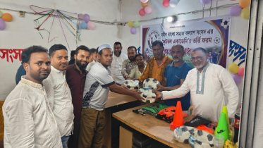 নবীনবাংলা সমাজ কল্যাণ সংসদের ফুটবল একাডেমির ভর্তি ফর্মের উদ্বোধন