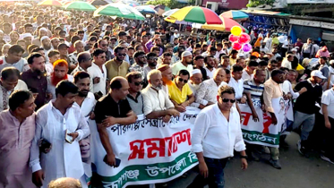 পরিকল্পিত সন্ত্রাসের প্রতিবাদে রূপগঞ্জে বিএনপির মিছিল