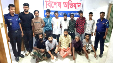 সোনারগাঁয়ে কাঁচপুর শ্রমিক লীগ সভাপতি তাজুলসহ গ্রেপ্তার ১৩