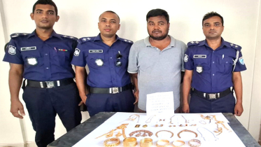 ফতুল্লায় চুরি হওয়া কোটি টাকার স্বর্ণালংকার উদ্ধার, গ্রেপ্তার ১