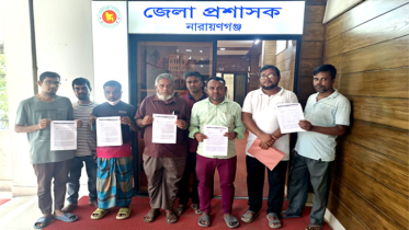 ১০ দফা দাবিতে ইজিবাইক সংগ্রাম পরিষদের স্মারকলিপি