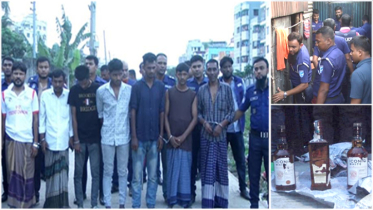 চাষাড়ায় পুলিশের অভিযানে মাদকসহ গ্রেপ্তার ৭
