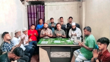 জোসেফের মা ও রাকিবের সুস্থতা কামনায় সদর থানা স্বেচ্ছাসেবক দলের দোয়া