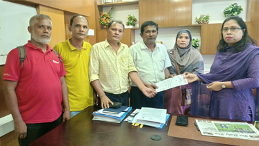 সাংবাদিক নূরুজ্জামান মোল্লার নিঃশর্ত মুক্তি চেয়ে স্মারকলিপি