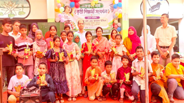 নজরুল বর্ষ উপলক্ষে সাহিত্য কর্ণার উদ্বোধন ও শিক্ষার্থীদের সংবর্ধনা