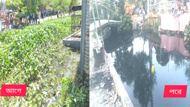 কুতুবপুরে ড্রেন ও খাল পরিষ্কারে একদিনেই দৃশ্যমান, প্রশংসায় মাও. জব্বার