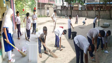 ডেঙ্গু প্রতিরোধে নারায়ণগঞ্জ সদরের ১২০ প্রাথমিক বিদ্যালয়ে পরিচ্ছন্নতা অভিযান